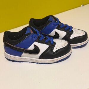 Nike Kids Black, Blue, and White Sneakers